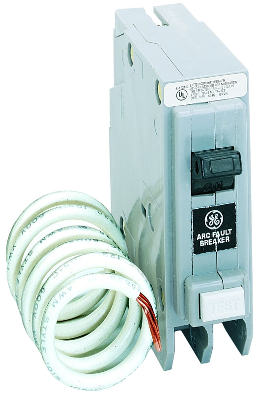 GE Industrial Solutions THQL1115AFP2 Circuit Breaker, AFCI, 15 A, 2 -Pole, 120/240 V, Plug Mounting