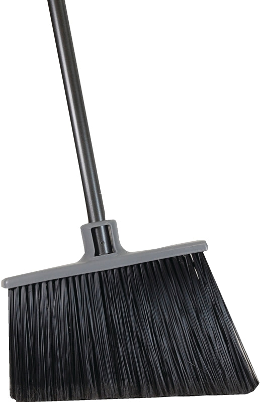 Quickie 754 Angle Broom, 15 in Sweep Face, Polypropylene Bristle, Steel Handle