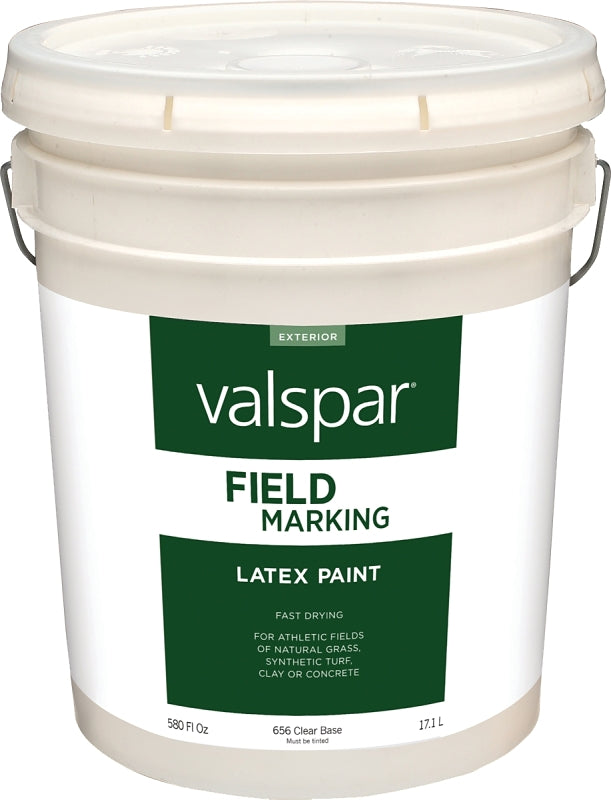 Valspar Armor 044.0000656.008 Field and Zone Marking Paint, Flat, Clear, 5 gal, Pail