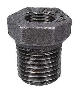 Prosource 35-1/4X1/8B Pipe Bushing, 1/4 x 1/8 in, MIP x FIP, Malleable Iron, SCH 40 Schedule, 300 psi Pressure