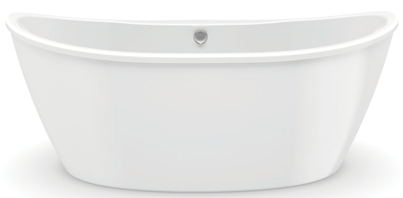 Maax Delsia 6636 Series 106193-000-002 Bathtub, 59 gal, 66 in L, 36 in W, 26-5/8 in H, Free-Standing Installation, White