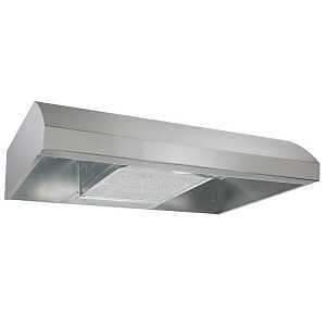 Broan BXT1 BXT130SS Under-Cabinet Range Hood, 270 cfm, Convertible Built-In Vent, 30 in W, 18 in D, 6 in H, Steel