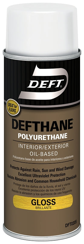 PPG Defthane 020-13 Polyurethane, Gloss, Liquid, Amber, 11.5 oz, Aerosol Can