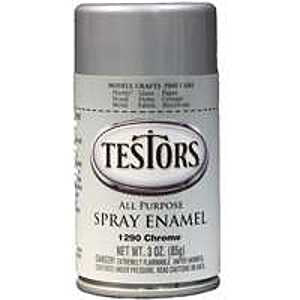 Testors 1290T Craft Spray Paint, Gloss, Chrome, 3 oz