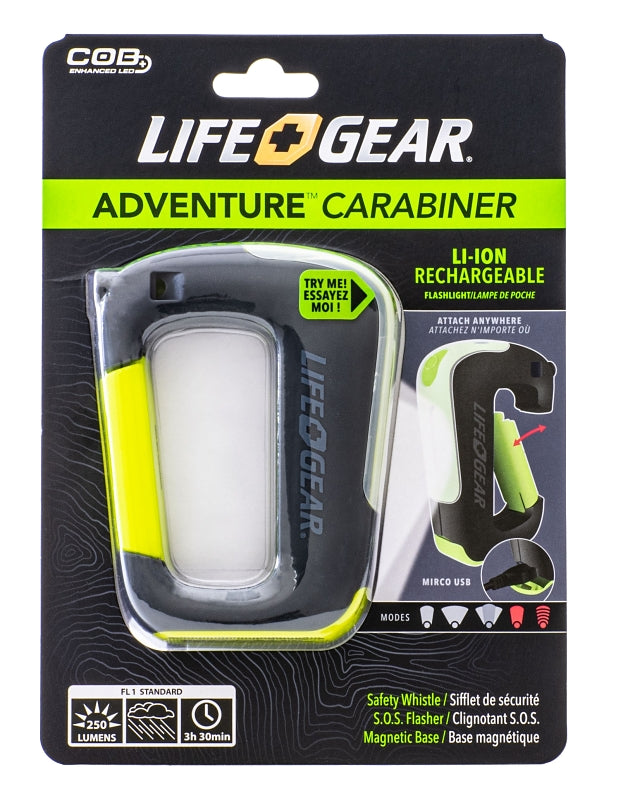 Life+Gear 41-3932 Flashlight, Battery, 250 Lumens