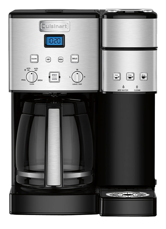 Cuisinart Coffee Center Series SS-15P1 Coffee Maker and Single Serve Brewer, 12 Cups Capacity, Black, Automatic Control