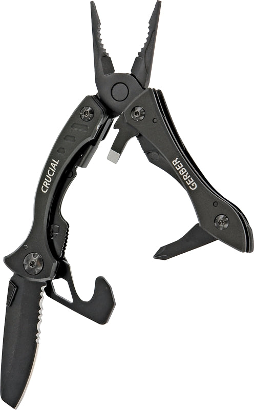 Gerber Crucial Series 31-001518 Multi-Tool, 8-Function, Curved Handle