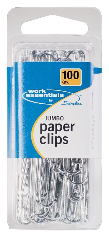 Swingline Work Essentials A70725855 Paper Clip, Jumbo, Silver