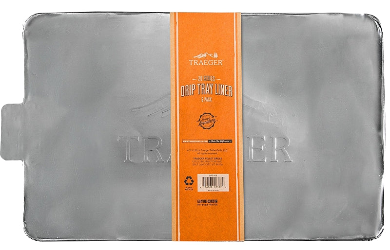 Traeger BAC408 Drip Tray Liner, Aluminum