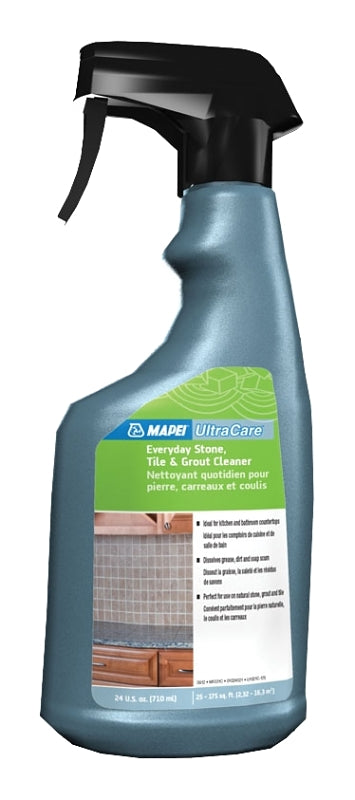 Mapei 01024021 Stone Tile and Grout Cleaner, 710 mL, Bottle, Liquid, Characteristic, Colorless