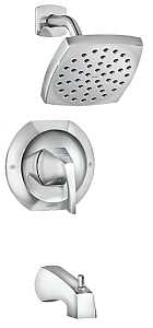 Moen Lindor Posi-Temp 82504 Tub and Shower Faucet, Single Function Showerhead, 1.75 gpm Showerhead, 1 Spray Settings