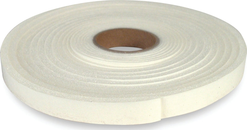 Climaloc CF12003 Insulating Foam Tape, 1/2 in W, 16.4 ft L, 3/16 in Thick, Polyurethane, White