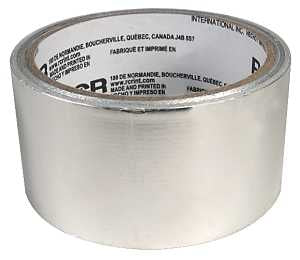 Climaloc Plus CH77430 Duct Tape, 26 ft L, 1-7/8 in W, Aluminum Backing, Silver