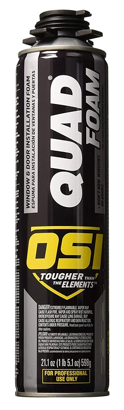 OSI Quad 1866185 Foam Sealant, Tan, 21.1 oz Aerosol Can