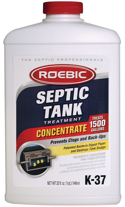 Roebic K-37-Q-C1500 Septic System Treatment, Liquid, Straw, Earthy, 1 qt