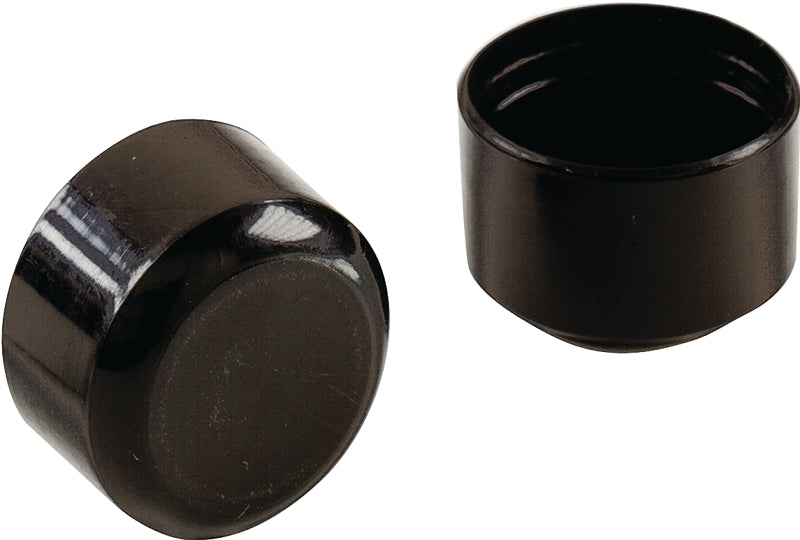 Shepherd Hardware 9769 Furniture Leg Tip, Round, Plastic, Black, 1-1/4 in Dia