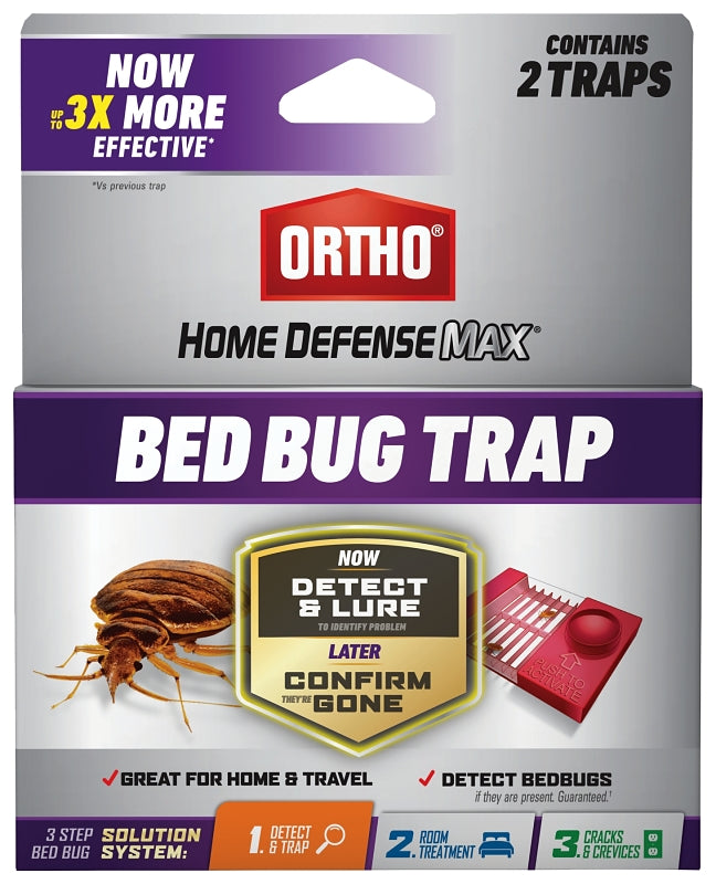 Ortho 465705 Bed Bug Trap, Liquid, Characteristic, Black/Dark Brown