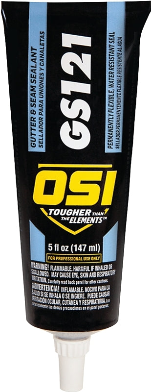 OSI GS121 Series 1797611 Gutter and Seam Sealant, Liquid, 5 oz Cartridge