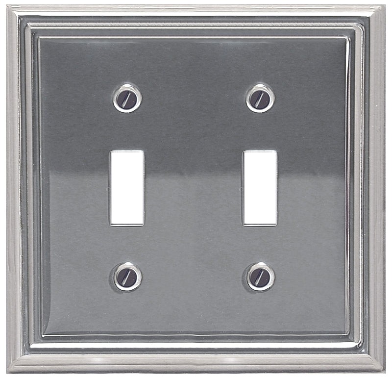 2-202TT WALLPLATE DBL-T CHROME