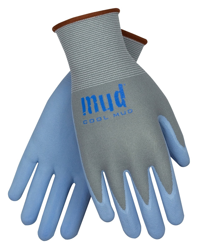 Mud Cool Mud Series 022GB-S Coated Gloves, Unisex, S, Foam Nitrile Coating, Glacier Blue
