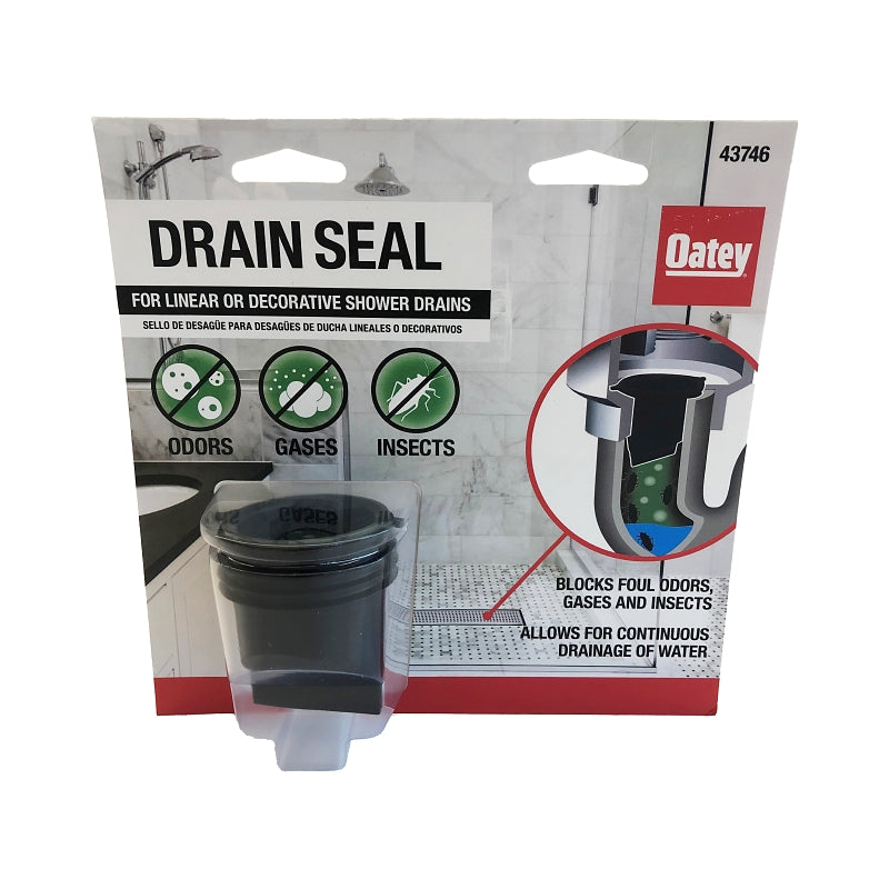 Oatey 43746 Drain Seal, PVC, Black