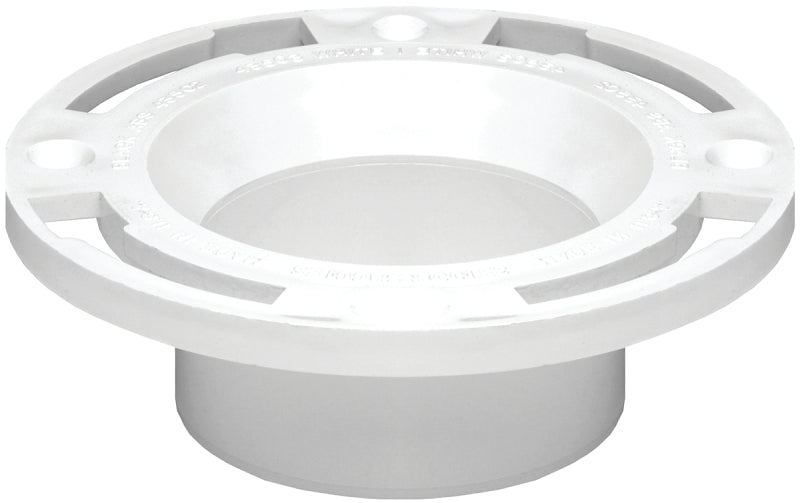 Oatey 43525 Closet Flange, 3, 4 in Connection, PVC, White