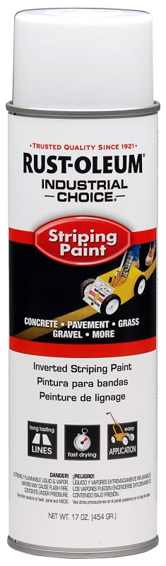 Industrial Choice 1691838 Inverted Marking Spray Paint, Flat/Matte, White, 18 oz, Can