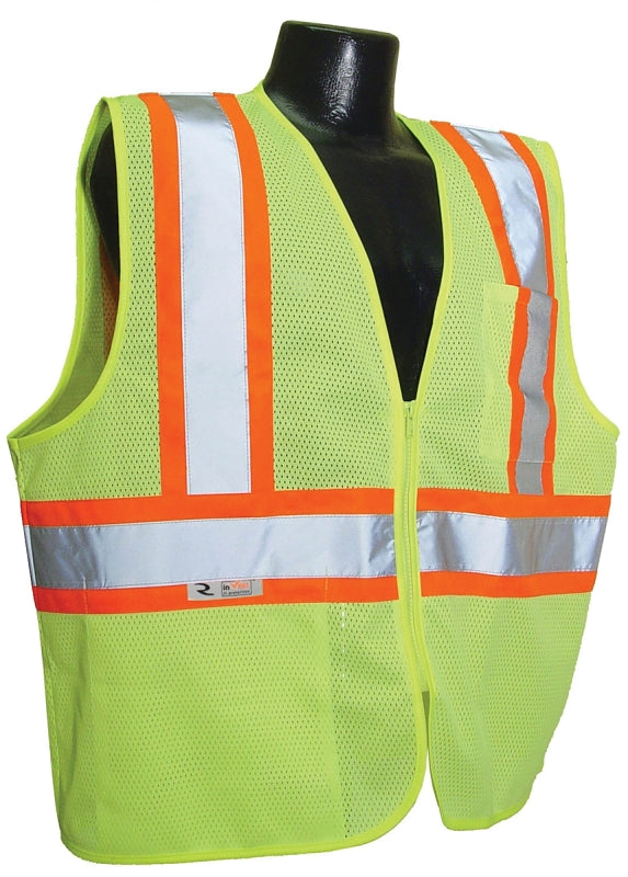 VEST ECONO MESH CLASS 2 GRN LG