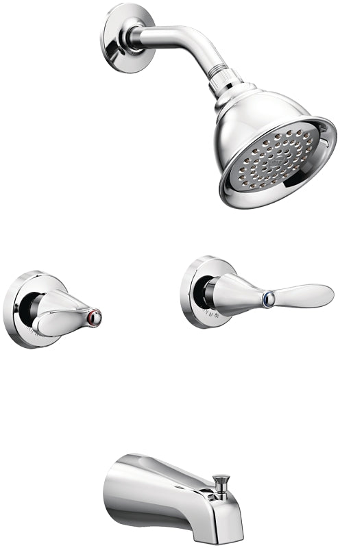 TUB-SHOWER FAUCET 2-HNDL CHRM