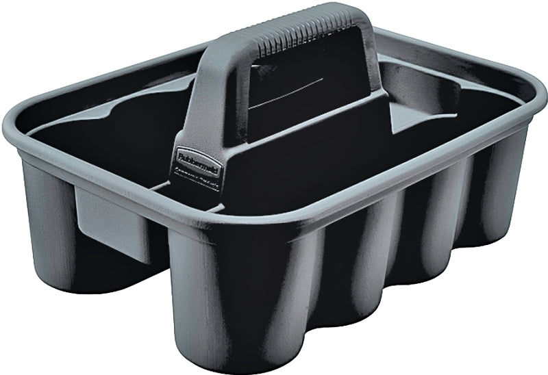 Rubbermaid 315488BLA Carry Caddy, Plastic, Black, 10-9/10 in OAW, 7-2/5 in OAH