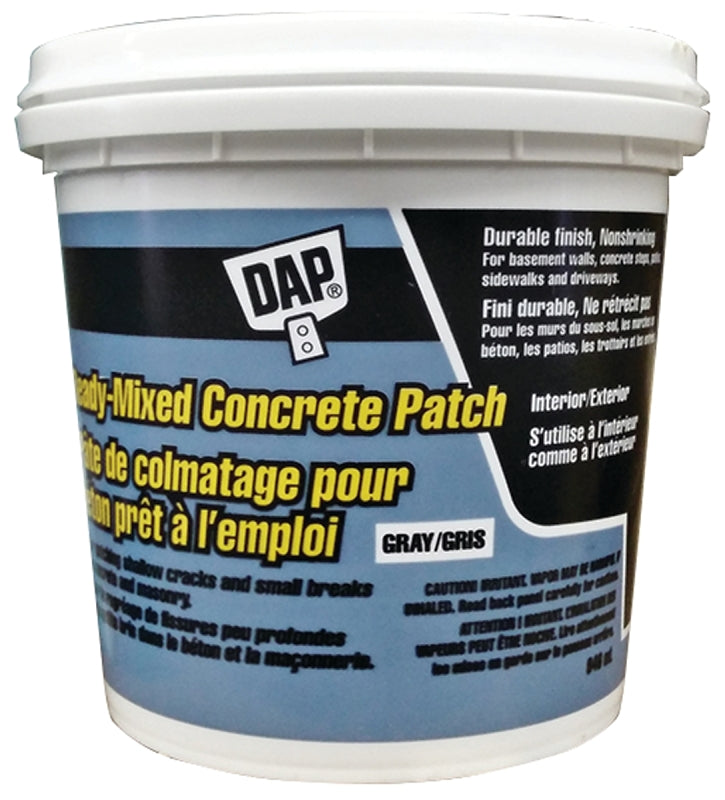 DAP Bondex 17100 Ready-Mixed Concrete Patch, Gray, 946 mL Jar