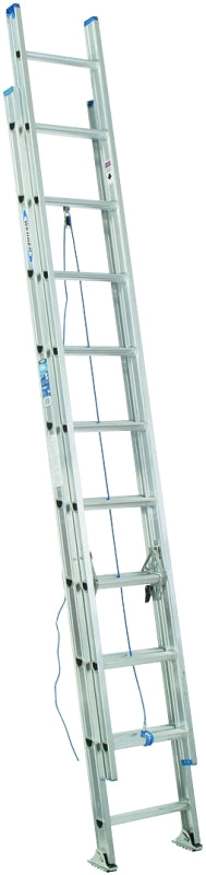 Werner D1332-2 Extension Ladder, 31 ft H Reach, 250 lb, Aluminum