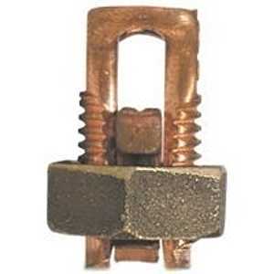 nVent ERICO ESB2 Split Bolt Connector, #6 to #2 Wire, Silicone Bronze Alloy, Bronze