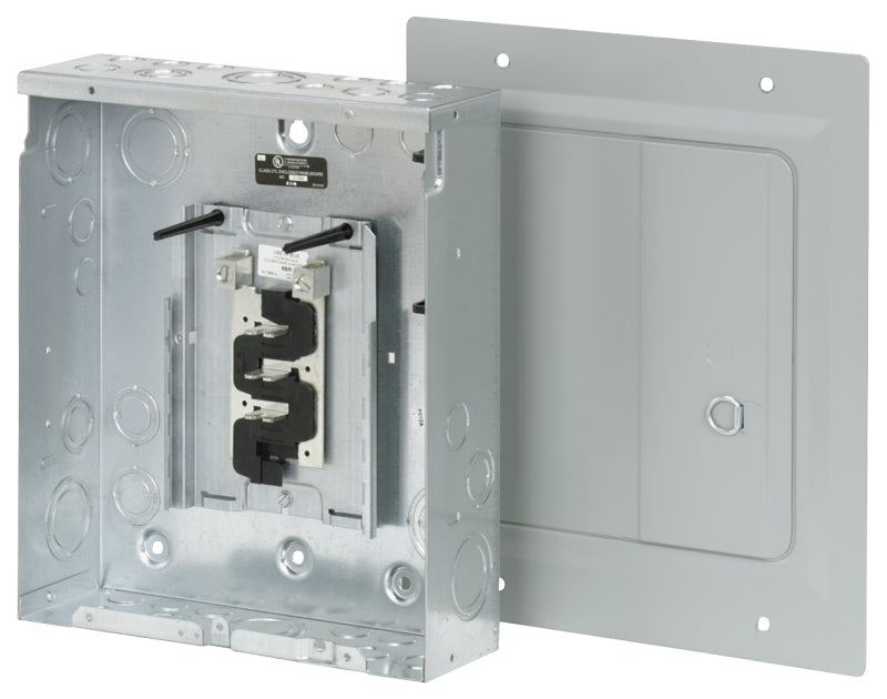 Cutler-Hammer BR BR612L125FDP Load Center, 125 A, 6 -Space, 12 -Circuit, Main Lug, NEMA 1 Enclosure, Light Gray