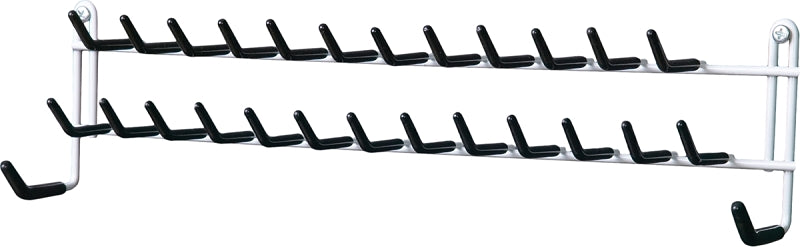 ClosetMaid 805100 Tie and Belt Rack, 15 in OAW, Steel, White