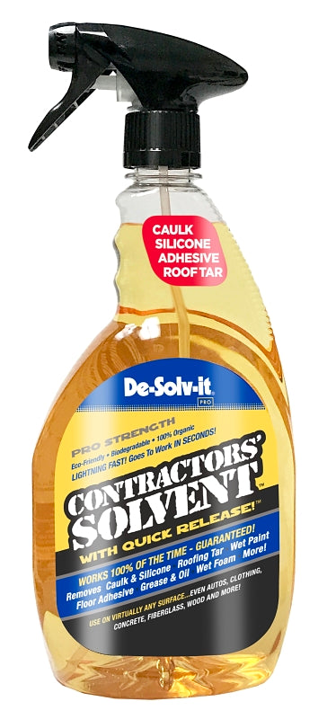 Orange-Sol 10131 Contractor Solvent, Liquid, Citrus, Clear/Orange, 33 oz, Bottle