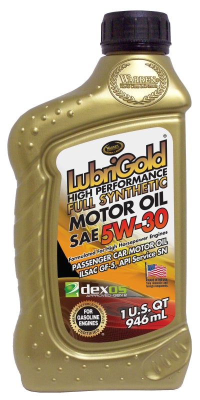 LubriGold 401424 Motor Oil, 5W-30, 1 qt