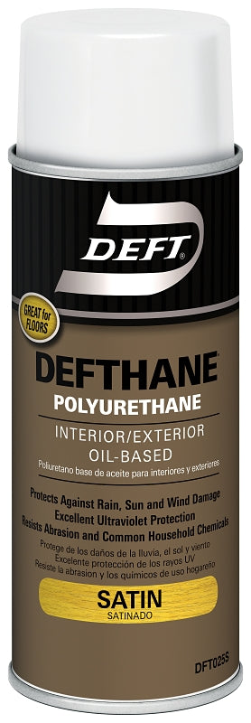 PPG Defthane 025-13 Polyurethane, Liquid, Amber, 11.5 oz, Aerosol Can