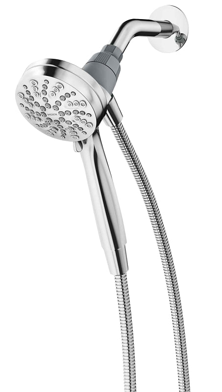 Moen Engage Series 26100 Spray Head Hand Shower, 1/2 in Connection, 2.5 gpm, 6-Spray Function, Metal, Chrome