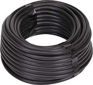 Raindrip 016005VP Drip Irrigation Tubing, 50 ft L, Vinyl, Black