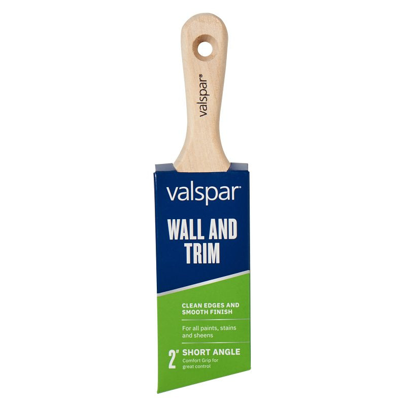 Valspar Wall and Trim 882566350 Sash Brush, 2 in W, Angle Brush, Polyester Bristle