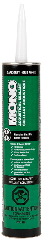 DAP MONO 75400 Acoustical Sealant, Gray, 295 mL Cartridge