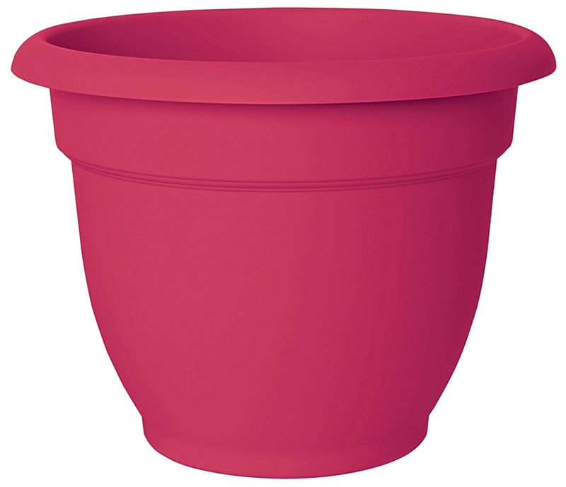 Bloem Self-Watering Planter, 1 gal Capacity, 8 in Dia 8-3/4 in Top x 5 in Base W x 8.8 in H, Resin