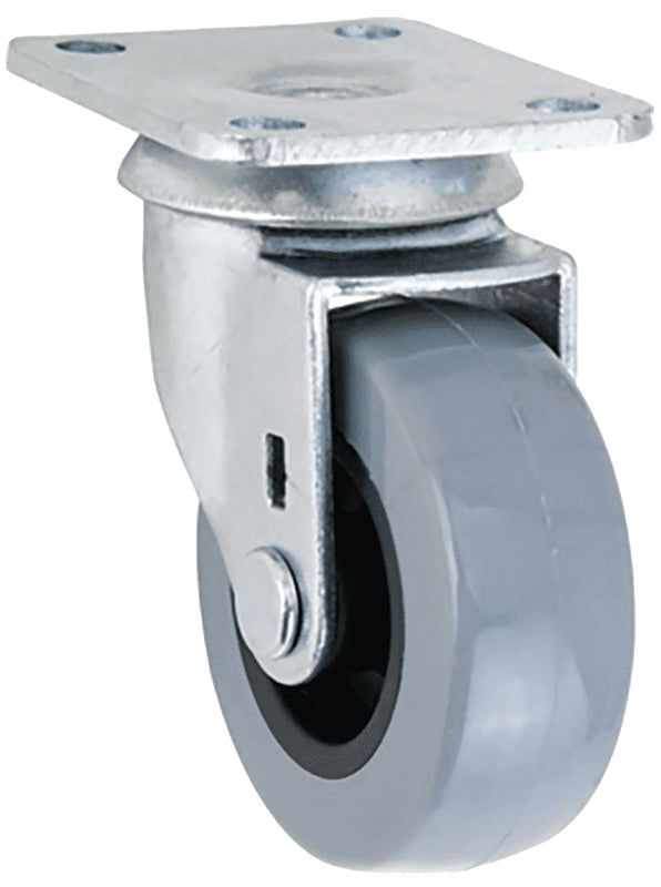 Shepherd Hardware G1 Series 3541 Swivel Caster, 2 in Dia Wheel, TPU Wheel, Gray, 88 lb