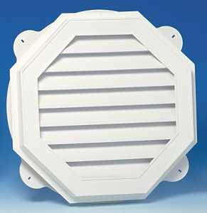 Canplas 626060-00 Gable Vent, 21-7/8 in L, 21-7/8 in W, Polypropylene, White