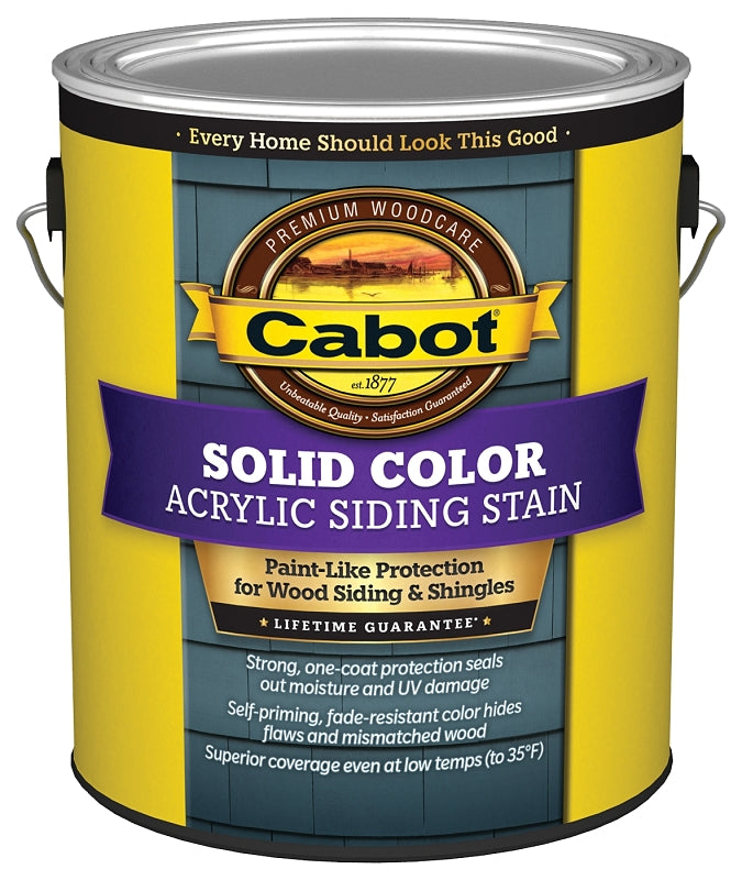 Cabot 800 140.0000812.007 Siding Stain, Ultra White, 1 gal