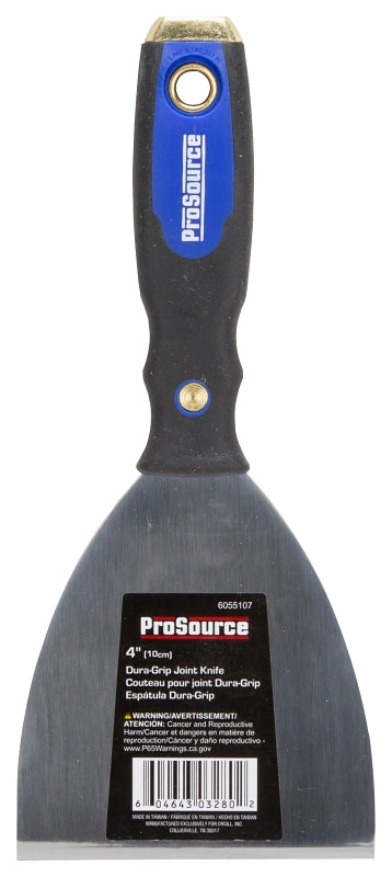 ProSource 03280 Scraper/Joint Knife, 4-1/4 in W Blade, 4 in L Blade, HCS Blade, Flexible Blade, Dura-Grip Handle