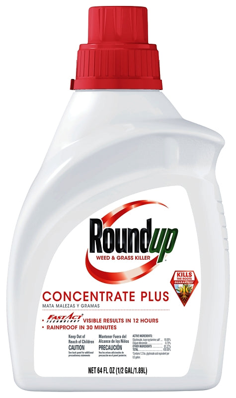 Roundup 5006010 Weed and Grass Killer, Liquid, Spray Application, 64 oz Bottle