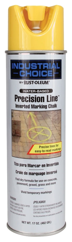 Industrial Choice 205234 Inverted Marking Spray Paint, APWA Yellow, 17 oz, Can