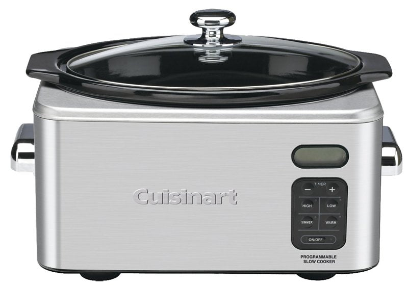 Cuisinart PSC-650 Slow Cooker, 6.5 qt Capacity, 320 W, Touchpad Control, Ceramic/Stainless Steel